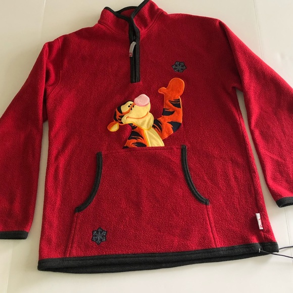Vtg, Tigger Winnie The Pooh, Size M, Red Pullover - Picture 1 of 9